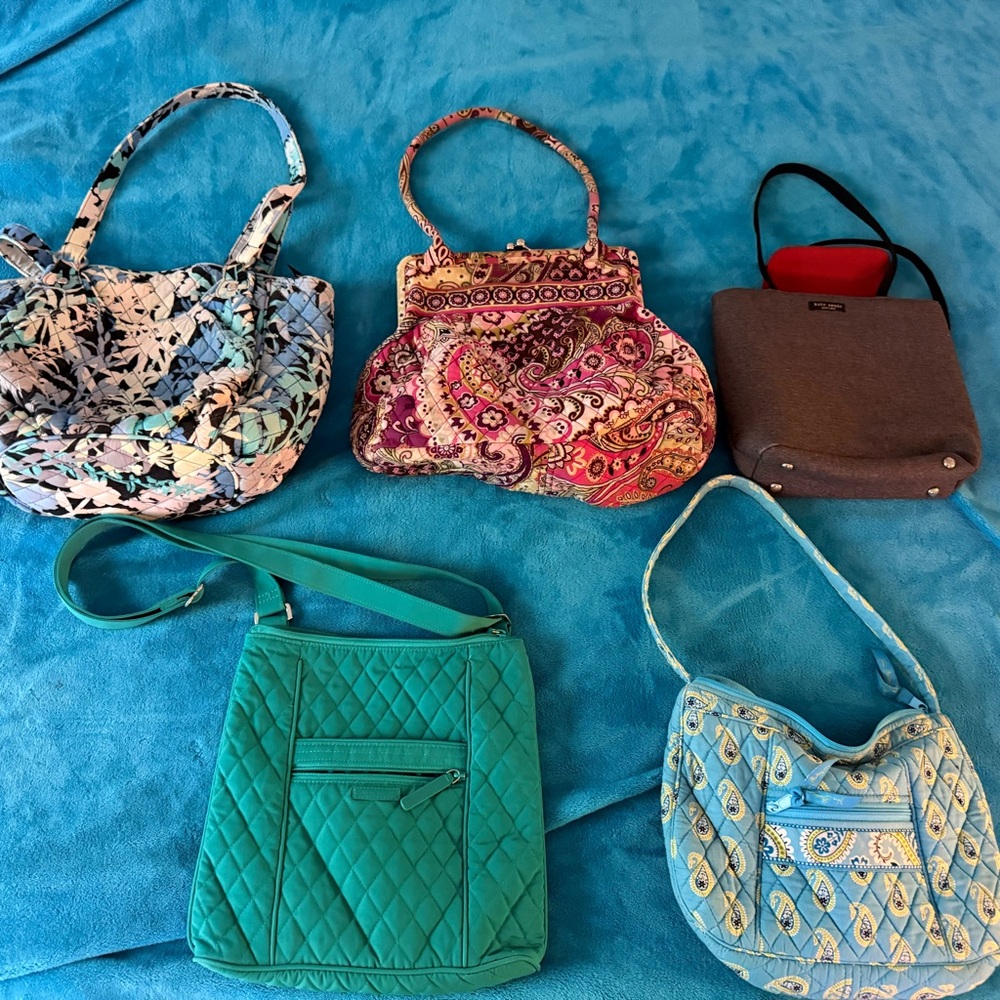 Vera Bradley Multicolor Paisley and Floral Shoulder Bags
